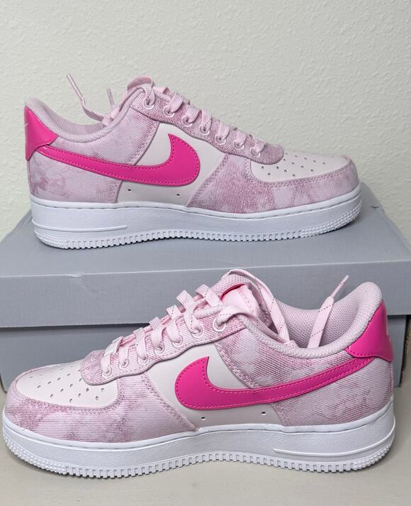 Nike Shoes - Nike Air Force 1 Low '07  Pink Denim Women's Size 9 -  New in Box